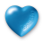 coeur bleu chocolat leonidas