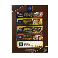 Cœur velours médium garni de 220 g de chocolats Leonidas