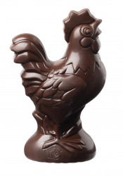Figurine Coq Chocolat Noir