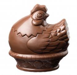 Figurine Poule Chocolat Lait
